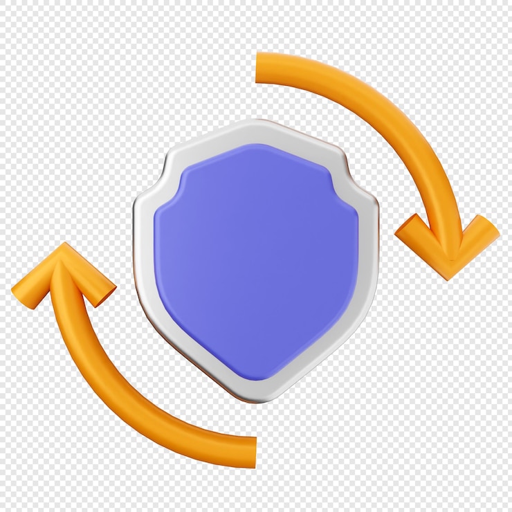 PSD 3d shield security protection arrows reload realtime