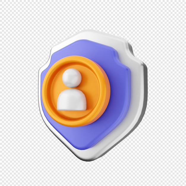 Учетная запись пользователя защиты безопасности 3d shield