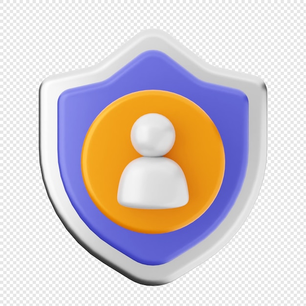 Учетная запись пользователя защиты безопасности 3d shield