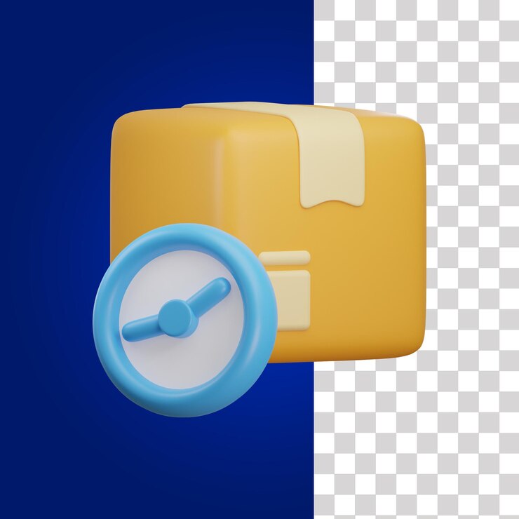 PSD 3d-иллюстрация оценки доставки