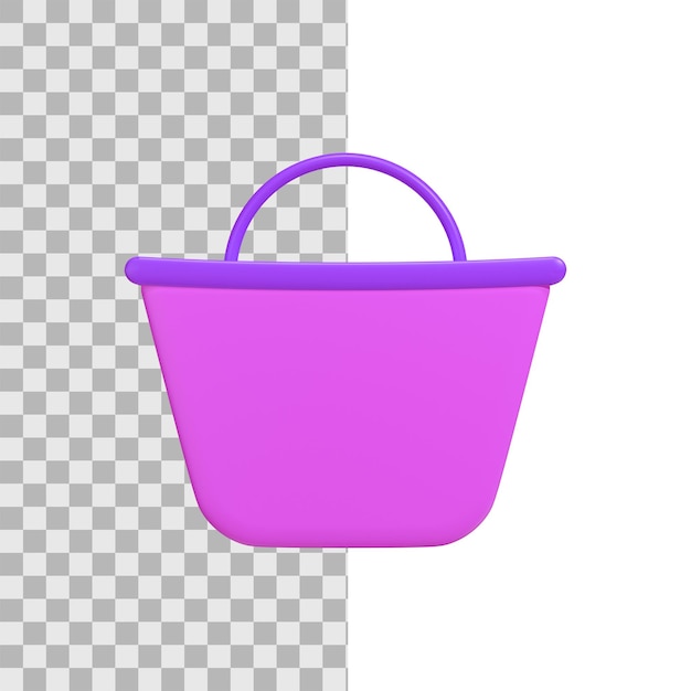 3d shop bag icon