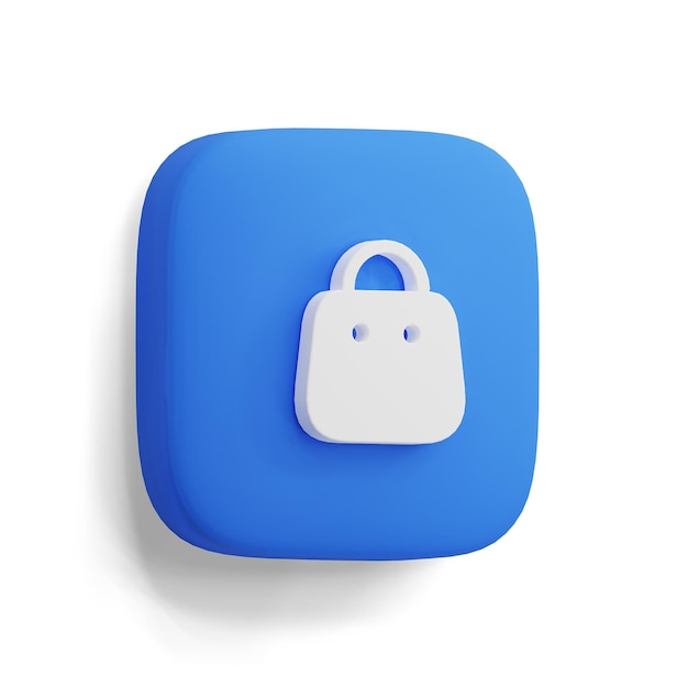 PSD 3d shop bag icon