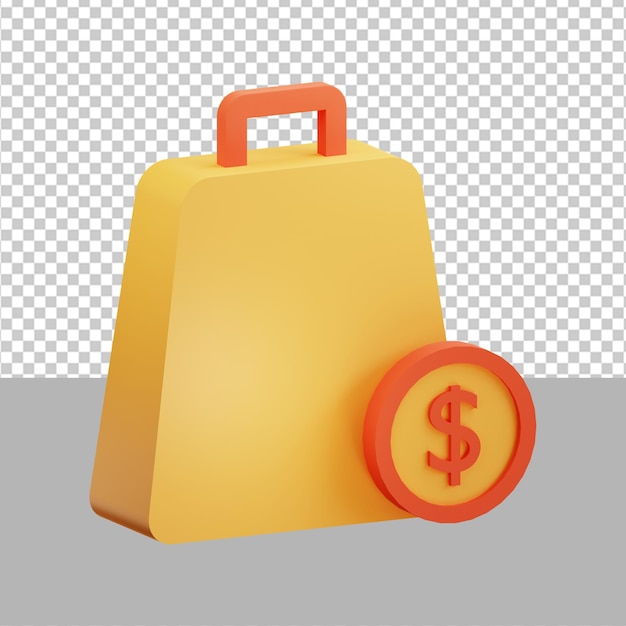 3d shopping bag ecommerce