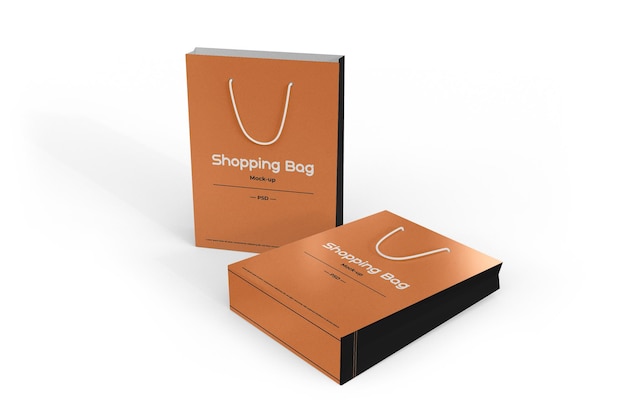 PSD 3d shopping bag mockup