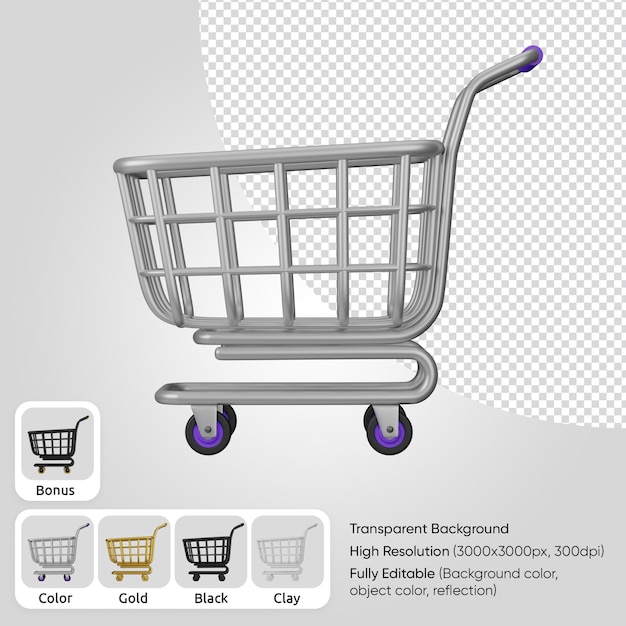 3d shopping cart