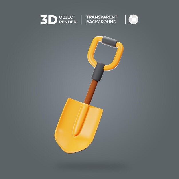 PSD 3d shovel icon