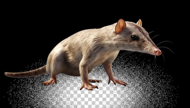 PSD 3d shrew png transparent