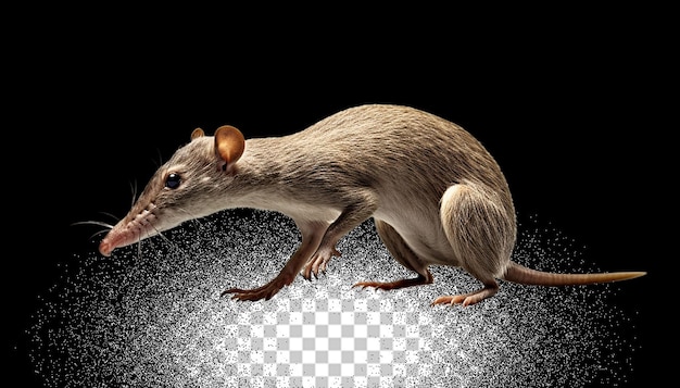 PSD 3d shrew png transparent