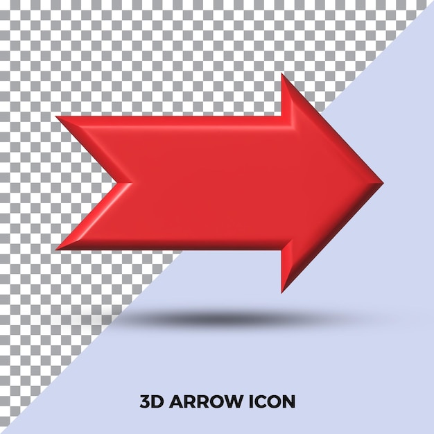 3d segno freccia girare a destra icona isolata