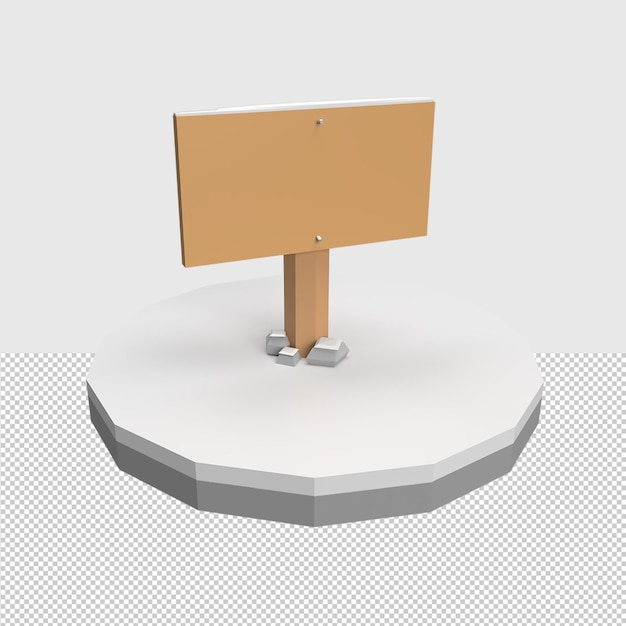 Иллюстрация объекта 3d sign board