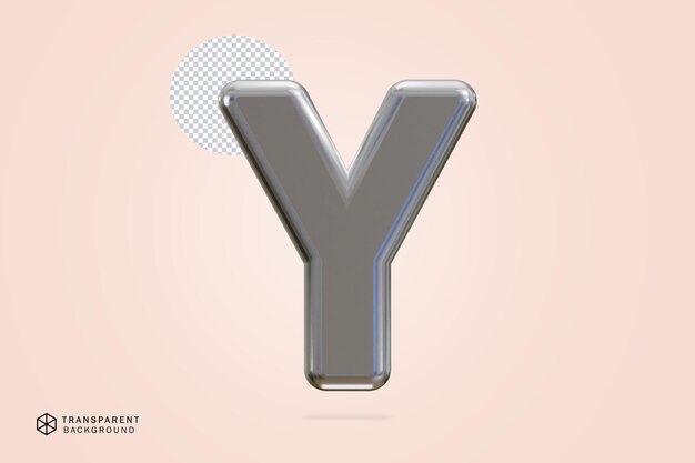 3d silver alphabet text effect