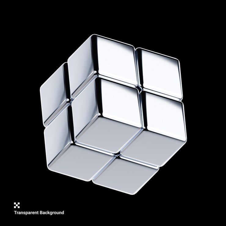 PSD 3d silver shiny metallic icon illustration
