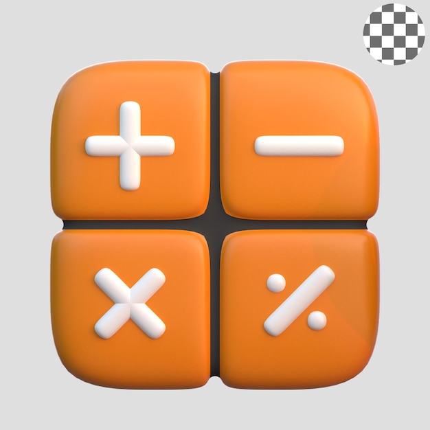 PSD 3 d の簡単な電卓の図