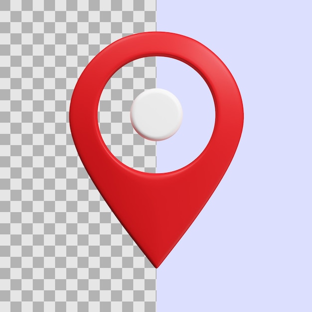 3D simple icon of location