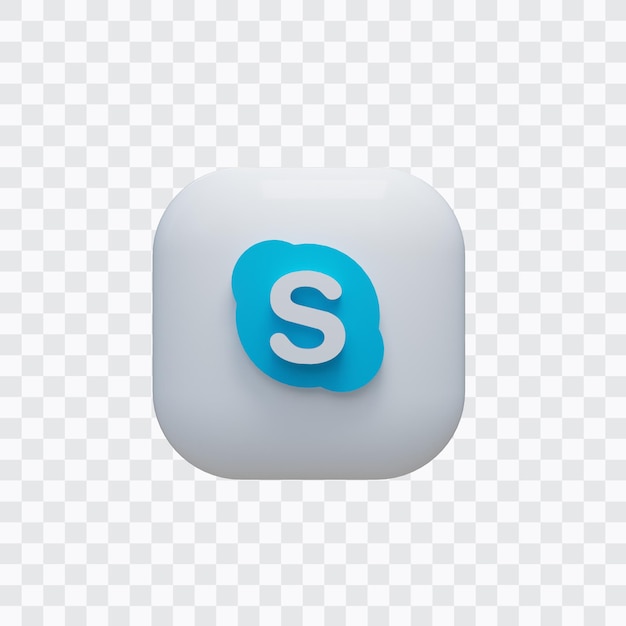 3d skype icon