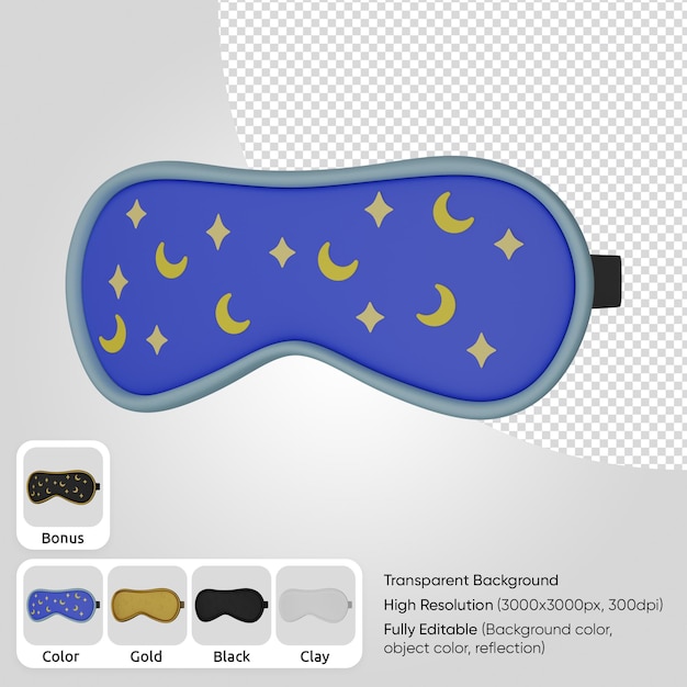 PSD 3d slaapmasker