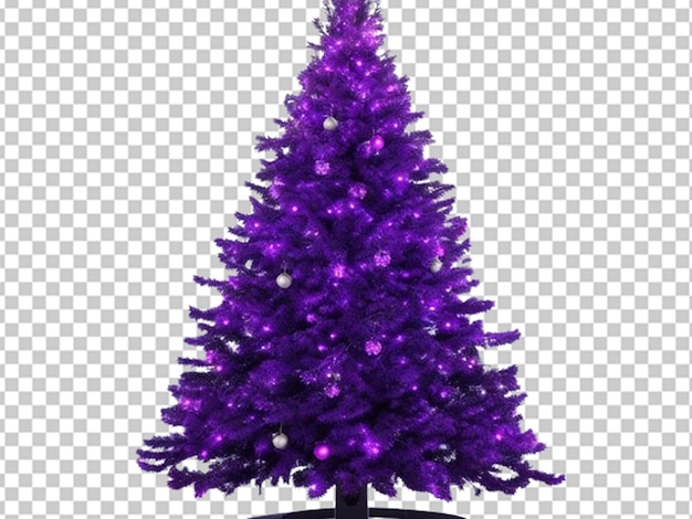3d small vibrant purple christmas tree