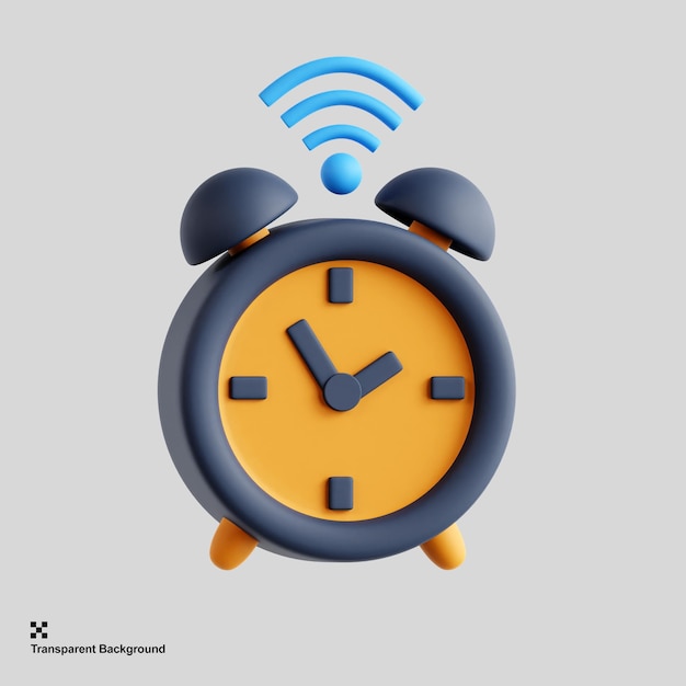 3d smart alarm icon