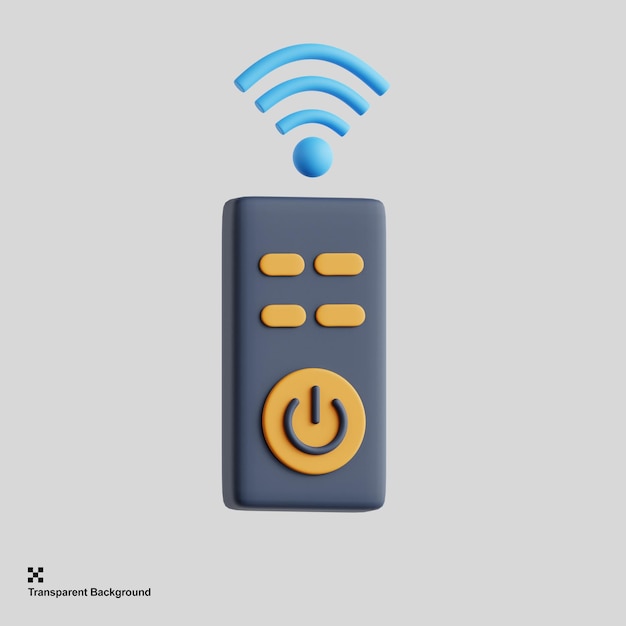 PSD 3d smart remote icon