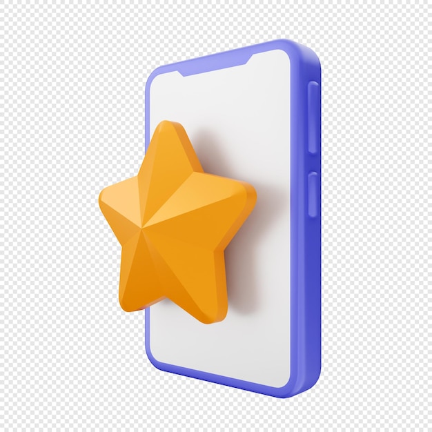 PSD 3d smartphone phone icon illuatration render