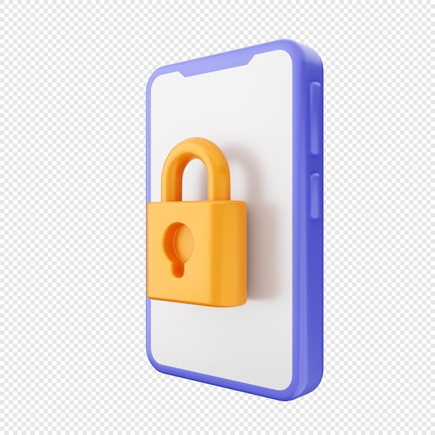 3D smartphone telefon ikon illuatration rendering