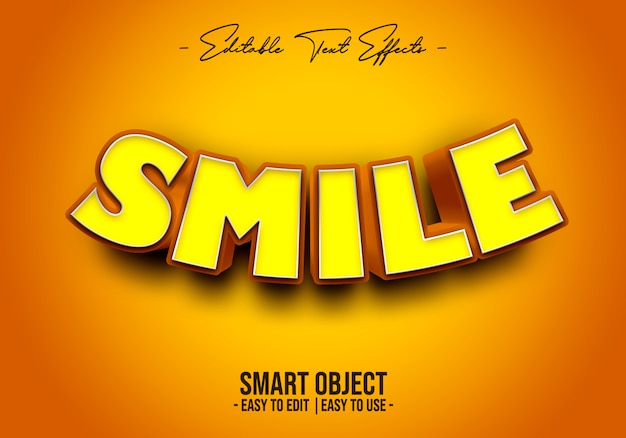 3d-smile-text-style-effect