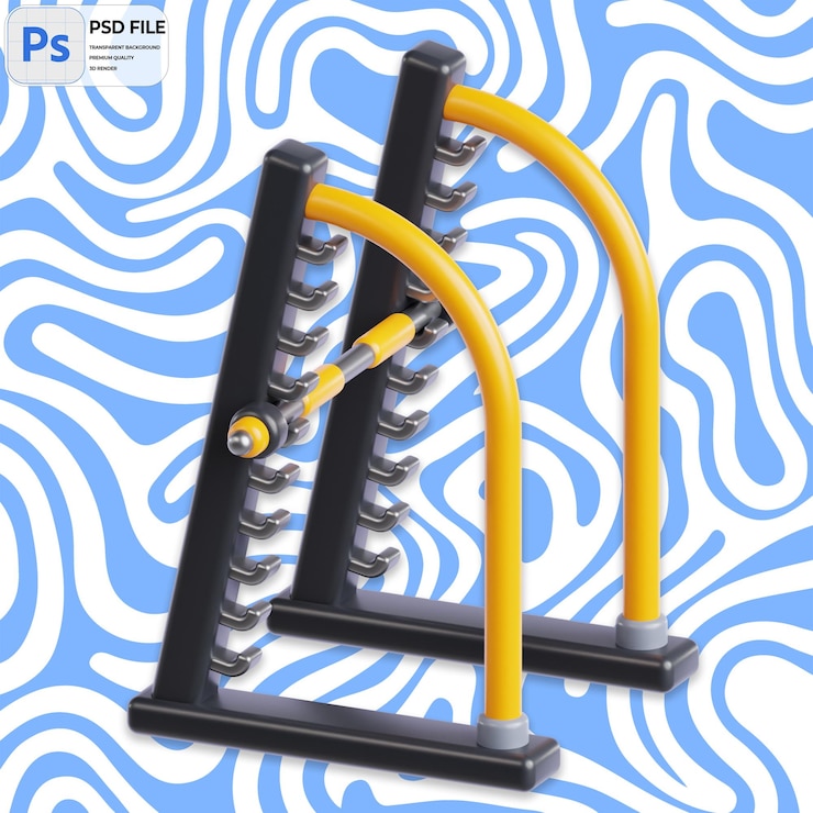 PSD 3d smith machine illustration render icon isolated png