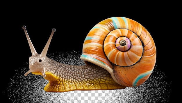 PSD 3d snail png trasparente