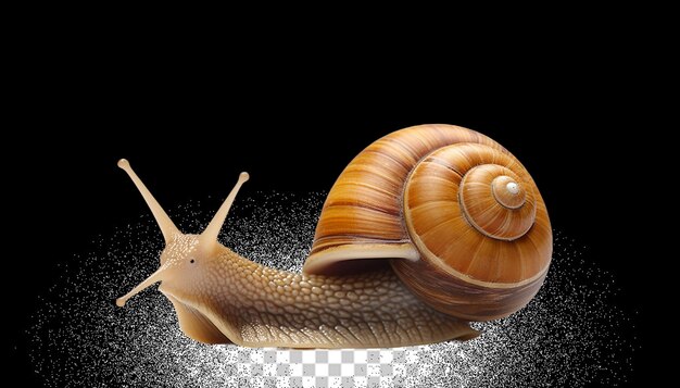 PSD 3d snail png trasparente