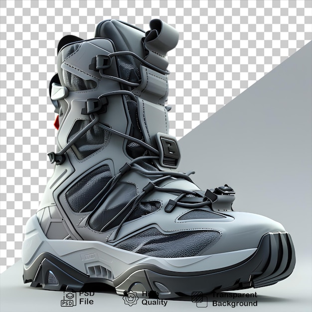 PSD 3d sneaker front view mockup on transparent background with png file