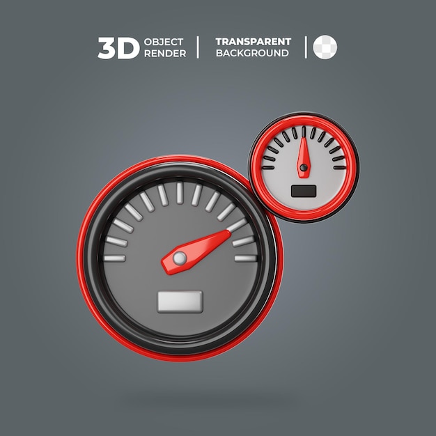 3d snelheidsmeter pictogram