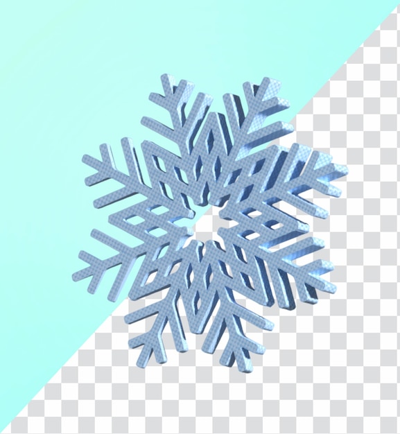 PSD 3d snowflake