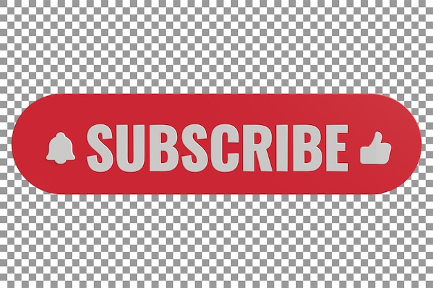 3D Social media lower third pop up Click or press subscribe like share button Subscribed liked