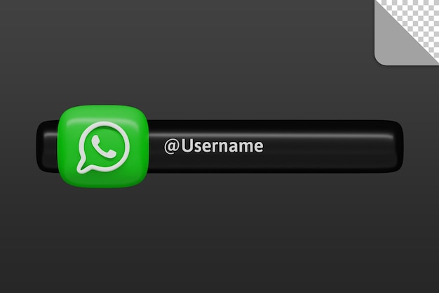 3d social media whatsapp icon