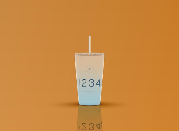 PSD mockup di una tazza di soda 3d