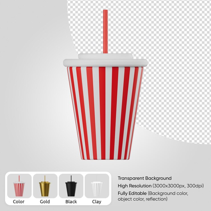 3d чашка соды