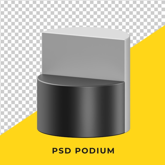 PSD 3d sokkel in eenvoudige vorm