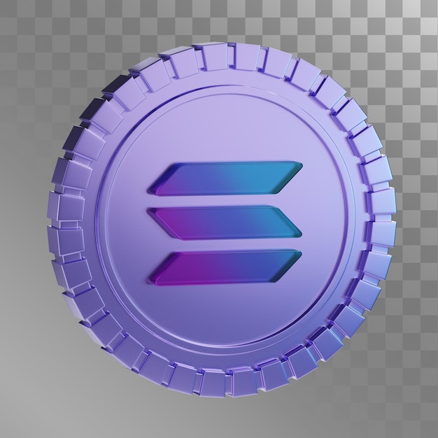 PSD 3d solana coin