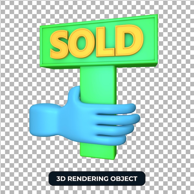 3d sold object on transparent background