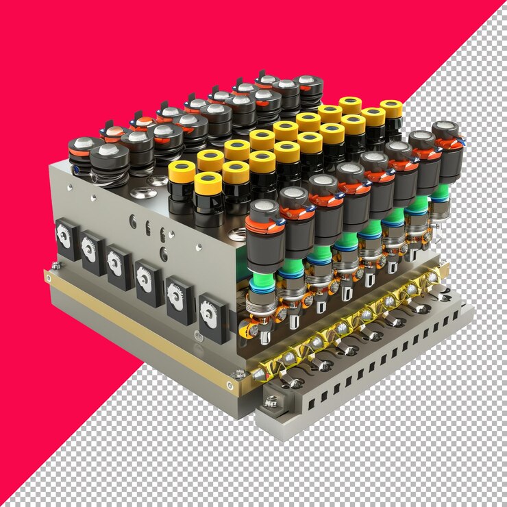 PSD 3d solidstate relay transparent background png psd
