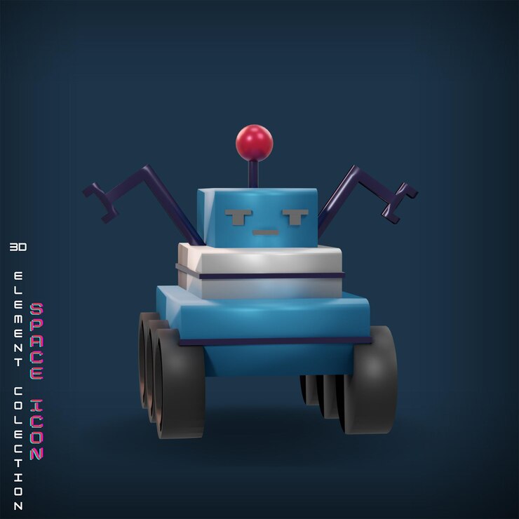 PSD 3d space icon pack