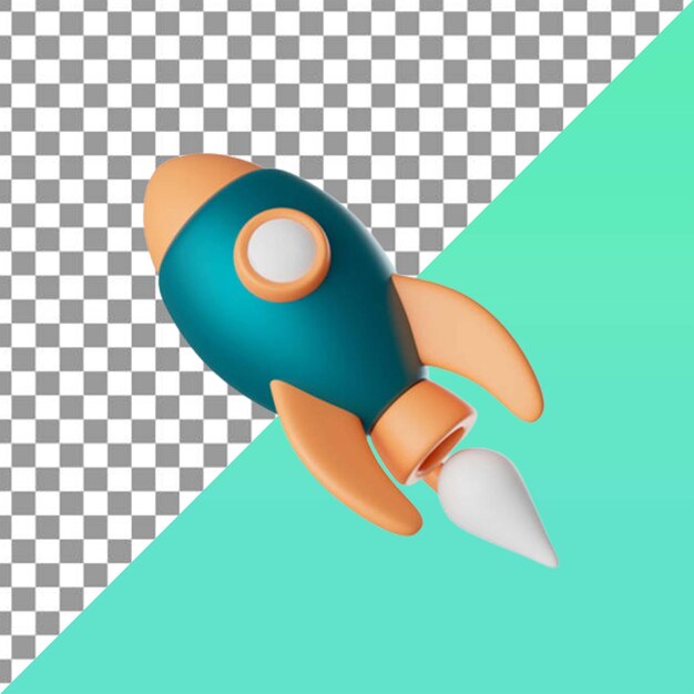 3d space rocket