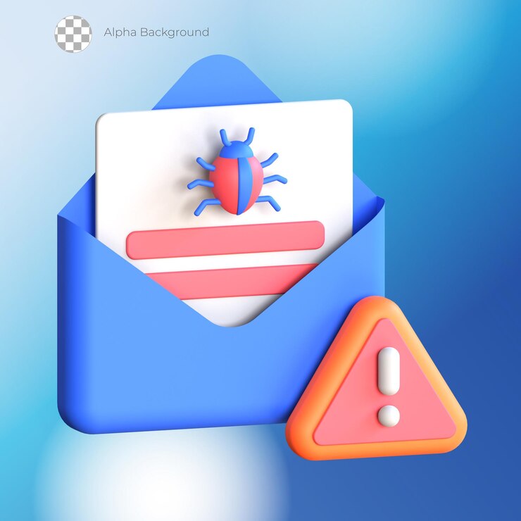 PSD 3d-икона спама