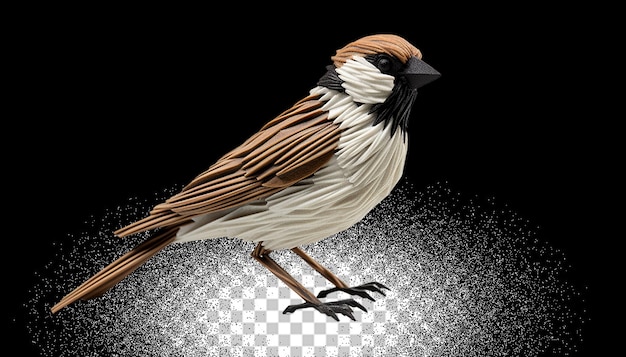 3d sparrow png transparent