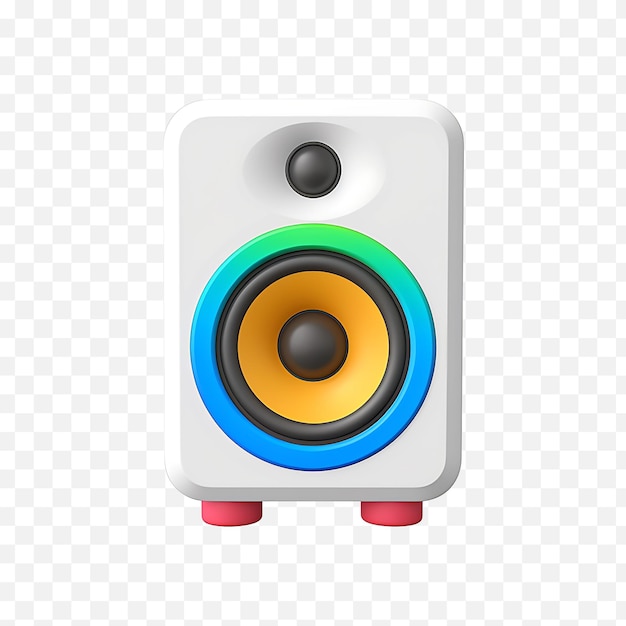 PSD 3d speaker icon illustration