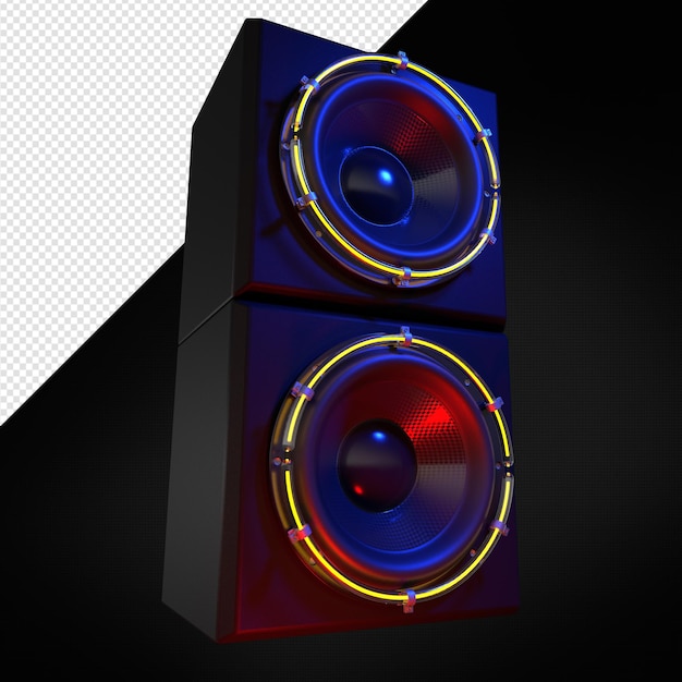 3d speaker with bass speakers