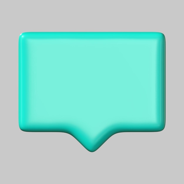 3d speech bubble chat communication