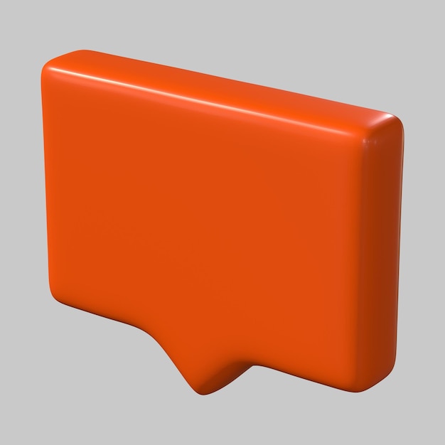 3d speech bubble chat communication