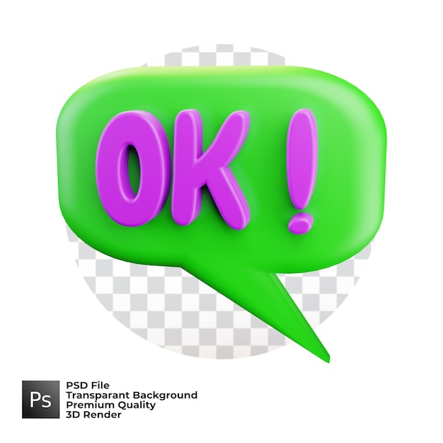 3d speech bubble hand draw 8