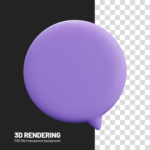 PSD 3d スピーチバブル テキストバブル